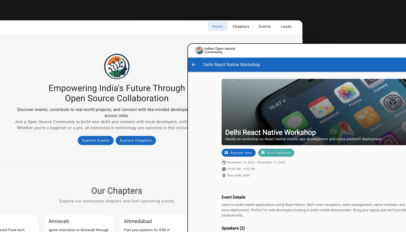 Community Management System product preview